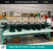 Tajima TMFXII-C1206-S, 6-head, 12-needle, commercial embroidery machine