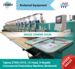 Tajima STKN-C915, 15-Head, 9-Needle, Commercial Embroidery Machine (Brokered)