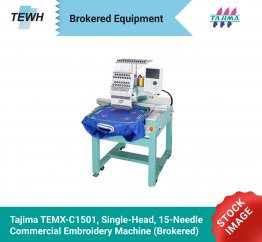 Tajima TEMX-C1501, Single-Head, 15-Needle, Commercial Embroidery Machine (Brokered)