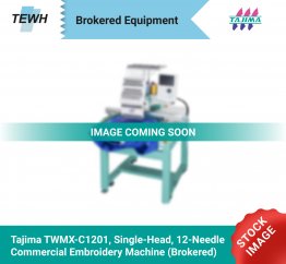 Tajima TWMX-C1201, Single-Head, 12-Needle, Commercial Embroidery Machine (Brokered)