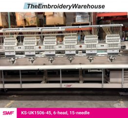 SWF KS-UK1506-45, 6-head, 15-needle, commercial embroidery machine