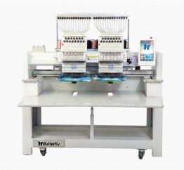 Butterfly B-1502B/T, 2-head, 15-needle, commercial embroidery machine