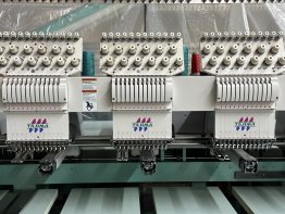 Used Tajima TME-DC1215 - 15 Heads - 12 Needles - Commercial Embroidery Machine
