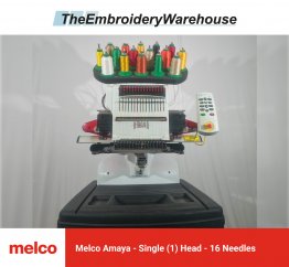 Melco Amaya - Single Head - 16 Needles - Commercial Embroidery Machine