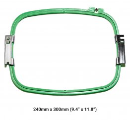 Tajima Tubular Hoop 240 x 300 (9.4” x 11.8”) NEW