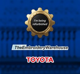 Toyota 9000, single-head, 15-needle, commercial embroidery machine