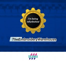 Tajima TMFX-IIC1202, 2-head, 12-needle, commercial embroidery machine