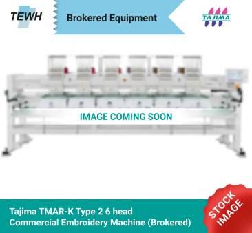 Tajima TMAR-K Tipe 2, 6-Head, Commercial Embroidery Machine (Brokered)