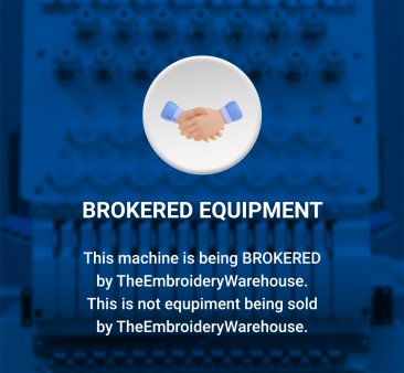 Barudan BEXT-S1501, Single-Head, 15-Needle, Commercial Embroidery Machine (Brokered)