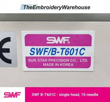 SWF B-T601C, single-head, 6-needle, commercial embroidery machine