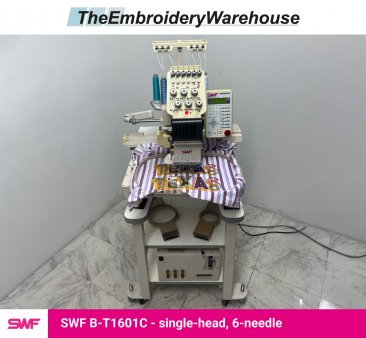SWF B-T1601, single-head, 6-needle, commercial embroidery machine