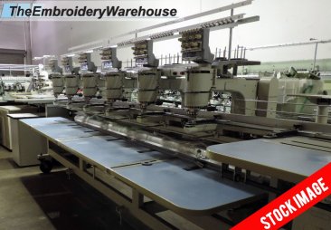 USED Barudan Profit-806T-YS - 6 Heads - 7 Needles- Year 1994 - Commercial Embroidery Machine