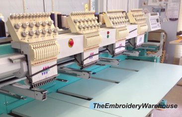 USED Tajima TMFX-C1204-S - 4 Heads - 12 Needles - Commercial Embroidery Machine year 1999