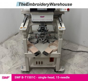 SWF B-T1501C, single-head, 15-needle, commercial embroidery machine