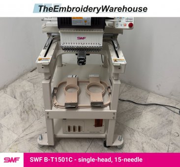 SWF B-T1501C, single-head, 15-needle, commercial embroidery machine