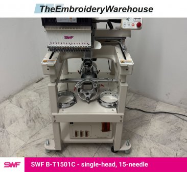 SWF B-T1501C, single-head, 15-needle, commercial embroidery machine