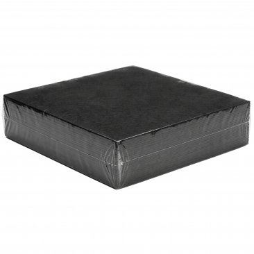 2.5 8x8 Black 50ct Cut Away Backing