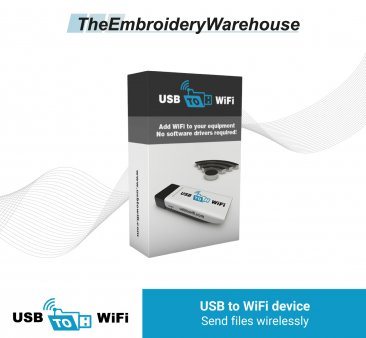 Embroidery equipment wireless upgrade