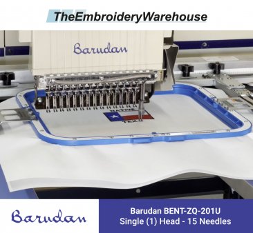 Barudan BENT-ZQ-201U - Single Head - 15 Needles - Commercial Embroidery Machine