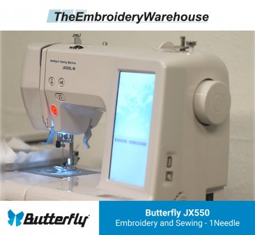 Butterfly JX550 - Single-Head - Single-Needle - Commercial Embroidery Machine