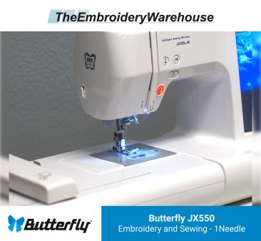 Butterfly JX550 - Single-Head - Single-Needle - Commercial Embroidery Machine