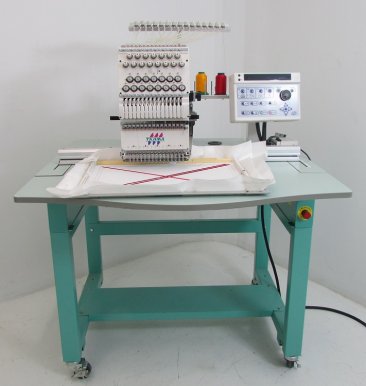 USED Tajima TEHX-C1501 - 1 Head - 15 Needles - Commercial Embroidery Machine year 2003