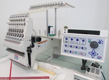 USED Tajima TEHX-C1501 - 1 Head - 15 Needles - Commercial Embroidery Machine year 2003