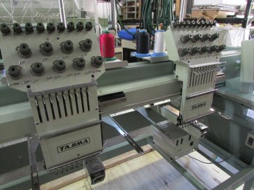 USED Tajima TMFX-C902 - 9 Needles - 2 Head- Commercial Embroidery Machine