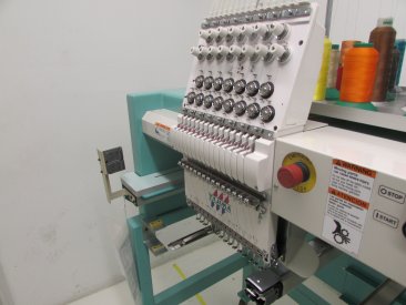 USED Tajima TFHX-IIC1502 - 15 Needles - 2 Head - Commercial Embroidery Machine