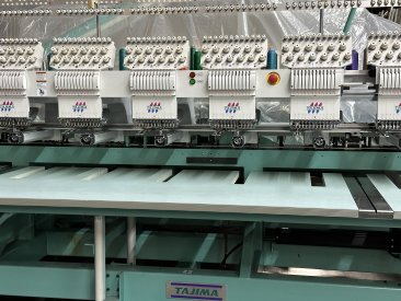 Tajima TME-DC1215 - 15 Heads - 12 Needles - Commercial Embroidery Machine