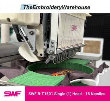 SWF B-T1501 - Single Head - 15 Needles - Commercial Embroidery Machine