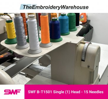 SWF B-T1501 - Single Head - 15 Needles - Commercial Embroidery Machine