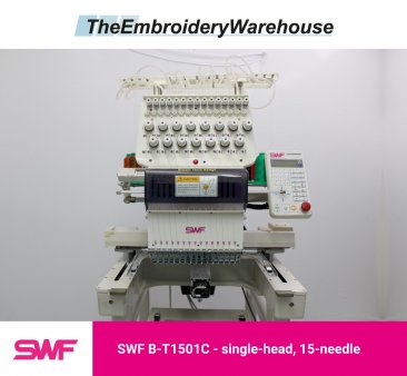 SWF B-T1501C - Single Head - 15 Needles - Commercial Embroidery Machine