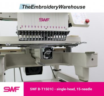 SWF B-T1501C - Single Head - 15 Needles - Commercial Embroidery Machine