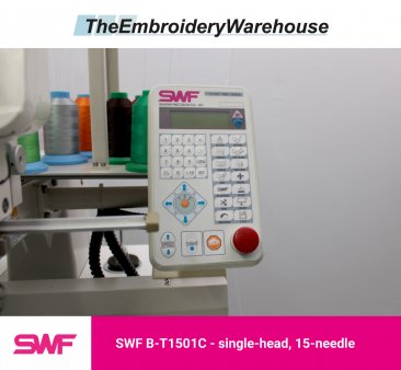 SWF B-T1501C - Single Head - 15 Needles - Commercial Embroidery Machine