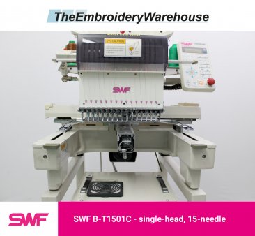 SWF B-T1501C - Single Head - 15 Needles - Commercial Embroidery Machine