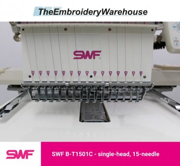 SWF B-T1501C - Single Head - 15 Needles - Commercial Embroidery Machine