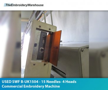 USED SWF B-UK1504 - 15 Needles- 4 Heads Commercial Embroidery Machine