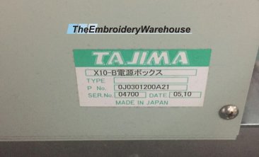 USED Tajima TEHX-C1212 - 12 Heads - 12 Needles - Commercial Embroidery Machine year 2005