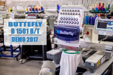 ButterFly B-1501B/T DEMO Commercial Embroidery Machine