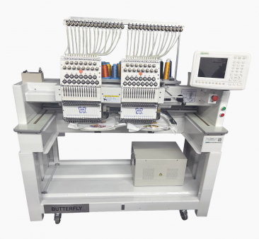Butterfly B-1502B/T, 2-head, 15-needle, commercial embroidery machine