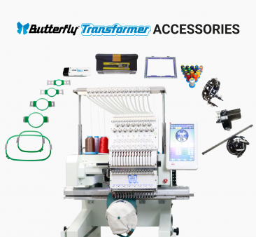 Butterfly Transformer 1501, single-head, 15-needle, commercial embroidery machine