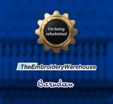 Barudan BEDT-ZN-101, single-head, 9-needle, commercial embroidery machine