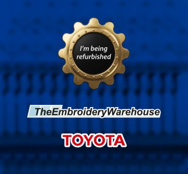 Toyota 9000, single-head, 15-needle, commercial embroidery machine