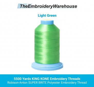 5500 Yards KING KONE Embroidery ThreadsRobison-Anton SUPER BRITE Polyester Embroidery Thread - 5500 yards KING Spool