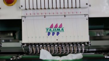 USED Tajima TMFX-IIC1506 - 6 Heads - 12 Needles - Commercial Embroidery Machine