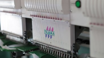 USED Tajima TMFX-IIC1506 - 6 Heads - 12 Needles - Commercial Embroidery Machine