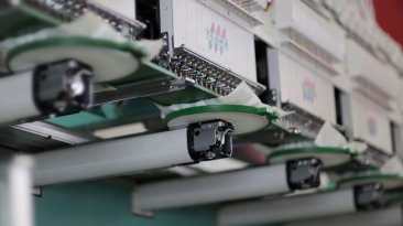 USED Tajima TMFX-IIC1506 - 6 Heads - 12 Needles - Commercial Embroidery Machine