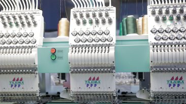 USED Tajima TEMX-C1212 - 12 Needles - 12 Heads - Commercial Embroidery Machine