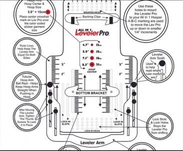 All-in-1 Leveler Pro XL (Large tubular hoops)